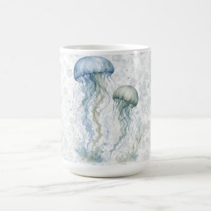 Dusty Blue Jellyfish Boy Baby Shower Coffee Mug