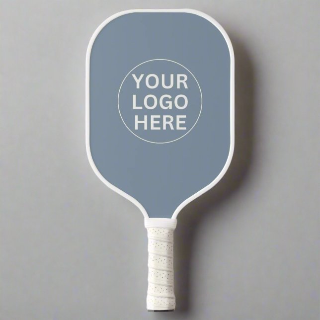 Dusty Blue l Professional Business Logo Branded  Pickleball Paddle (Creator Uploaded)