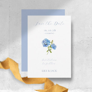Dusty Blue Mariage Hydrangea Enregistrer La Carte 