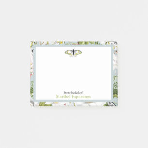 Dusty Blue Mariposa Vintage Post-it Notes