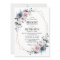 Dusty Blue Mauve Eucalyptus Geometric Wedding
