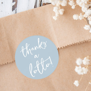 Dusty Blue Merci un Sticker Lotto