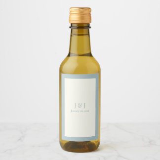 Dusty Blue Mini Vins Étiquettes V1