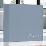 Dusty Blue Minimalist Modern Monogram Elegant Binder<br><div class="desc">Introducing our Dusty Blue Minimalist Modern Monogram Elegant Collection: Elevate your style with understated sophistication and timeless charm. Our collection features minimalist designs in a soothing dusty blue hue, enhanced with elegant monograms tailored to your personal taste. From refined stationery to versatile accessories, each piece in our collection is meticulously...</div>