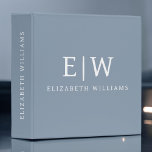 Dusty Blue Minimalist Modern Monogram Elegant Binder<br><div class="desc">Introducing our Dusty Blue Minimalist Modern Monogram Elegant Collection: Elevate your style with understated sophistication and timeless charm. Our collection features minimalist designs in a soothing dusty blue hue, enhanced with elegant monograms tailored to your personal taste. From refined stationery to versatile accessories, each piece in our collection is meticulously...</div>