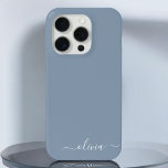 Dusty Blue Minimalist Modern Monogram Elegant iPhone 12 Case<br><div class="desc">Introducing our Dusty Blue Minimalist Modern Monogram Elegant Collection: Elevate your style with understated sophistication and timeless charm. Our collection features minimalist designs in a soothing dusty blue hue, enhanced with elegant monograms tailored to your personal taste. From refined stationery to versatile accessories, each piece in our collection is meticulously...</div>
