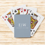 Dusty Blue Minimalist Modern Monogram Elegant Playing Cards<br><div class="desc">Introducing our Dusty Blue Minimalist Modern Monogram Elegant Collection: Elevate your style with understated sophistication and timeless charm. Our collection features minimalist designs in a soothing dusty blue hue, enhanced with elegant monograms tailored to your personal taste. From refined stationery to versatile accessories, each piece in our collection is meticulously...</div>