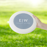 Dusty Blue Minimalist Modern Monogram Elegant Wham-O Frisbee<br><div class="desc">Introducing our Dusty Blue Minimalist Modern Monogram Elegant Collection: Elevate your style with understated sophistication and timeless charm. Our collection features minimalist designs in a soothing dusty blue hue, enhanced with elegant monograms tailored to your personal taste. From refined stationery to versatile accessories, each piece in our collection is meticulously...</div>