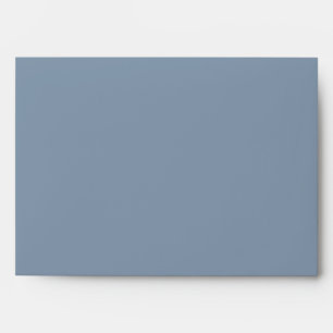 Dusty Blue Modern Minimalist Wedding Envelope