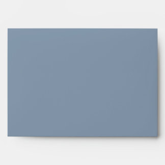 Dusty Blue Modern Minimalist Wedding Envelope