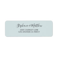 Dusty Blue Modern Script Elegant