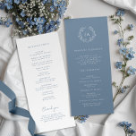 Dusty Blue Monogram Wedding Program<br><div class="desc">Guide your guests through the ceremony seamlessly with our Dusty Blue Monogram Wedding Program. This program incorporates the monogram,  order of events,  and simple typography,  creating a keepsake that perfectly complements the overall wedding aesthetic. Ensure your loved ones are informed and engaged throughout the celebration.</div>