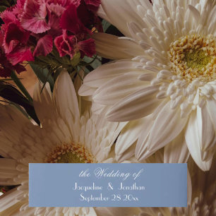 Dusty Blue names script simple elegant Wedding  Invitation Belly Band