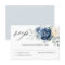 Dusty Blue Navy Champagne Ivory Floral Wedding