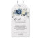 Dusty Blue Navy Champagne Wedding Welcome Gift Tag