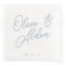 Dusty Blue | Oversized Script Names Wedding