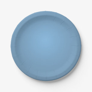 Dusty Blue Paper Plate