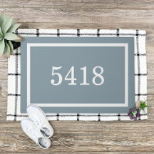 Dusty Blue Personalized Address Number