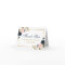Dusty Blue Pink Blush Floral Wedding Gold Note