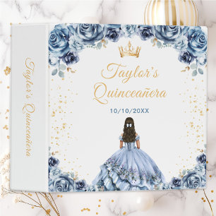 Dusty Blue Princess Quinceañera Binder