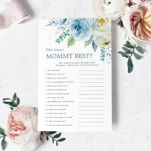 Dusty Blue Rose Who Knows Mommy Best Game