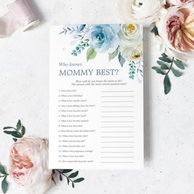 Dusty Blue Rose Who Knows Mommy Best Game (Creator Uploaded)