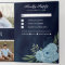Dusty Blue Roses Photo Collage Navy Blue Wedding