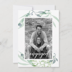 Dusty Blue Sage Green Botanicals Photo Save The Date
