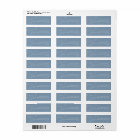 Dusty Blue Script Watermark Mariage Adresse de ret