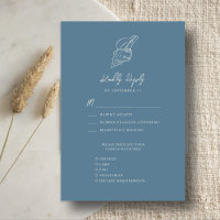 Dusty Blue Seashell Beach Destination Wedding