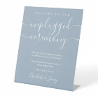 Dusty Blue Signature Script Unplugged Ceremony