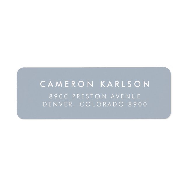 Dusty Blue Simple San Serif Typography (Front)
