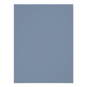 Dusty Blue Slate Grey Grey Solid Colour Background Photo Print
