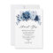 Dusty Blue Slate Navy Botanical Bridal Shower     