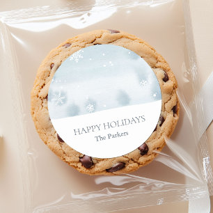 Dusty Blue Snowflake Sticker