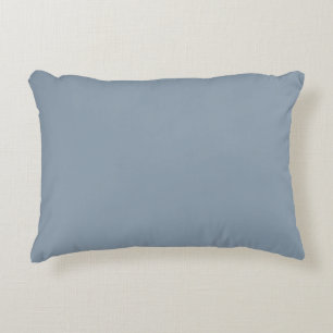 Dusty Blue Solid Color Accent Pillow