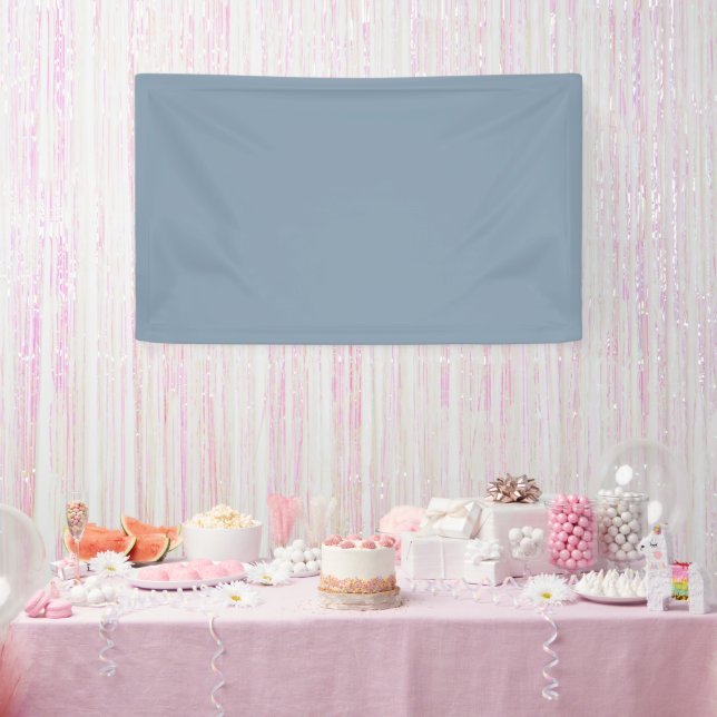 Dusty Blue Solid Colour Banner (Party)