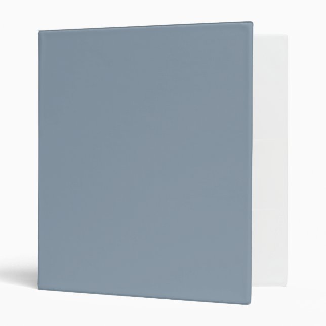 Dusty Blue Solid Colour Binder (Front/Inside)