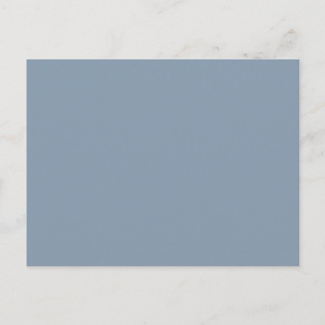 Dusty Blue Solid Colour Postcard (Front)