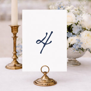 Dusty Blue Table 4 – French Stripe Wedding Invitation