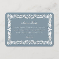 Dusty Blue Talavera Tile Share a Recipe Insert