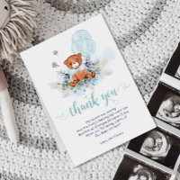 Dusty Blue Teddy Bear Balloon Boy Baby Shower