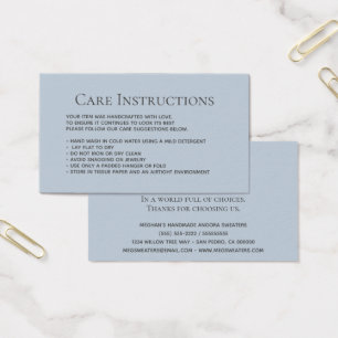 Dusty Blue Washing Care emballage