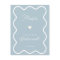 Dusty blue wavy will you be my bridesmaid proposal
