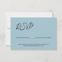 Dusty blue We have reserved seats for you template