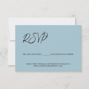 Dusty blue We have reserved seats for you template