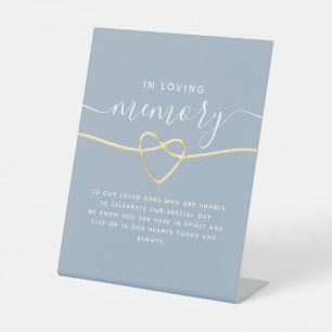 Dusty Blue Wedding Memorial Table Sign