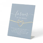 Dusty Blue Wedding Memorial Table Sign