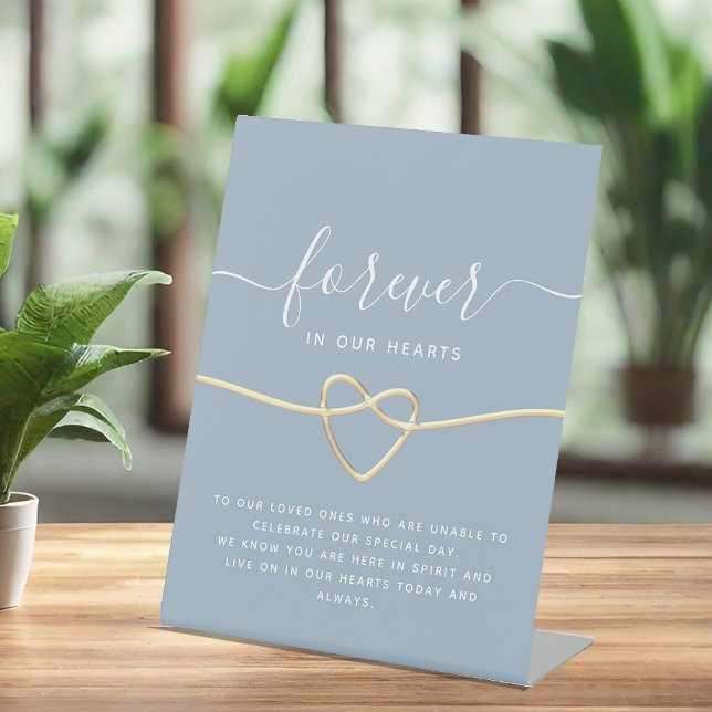 Dusty Blue Wedding Memorial Table Sign (Creator Uploaded)