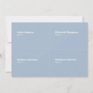 Dusty Blue Wedding Place Card DIY